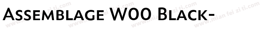 Assemblage W00 Black字体转换